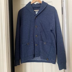 Lucky Brand Snow Heather Sweatshirt Jacket Speckled Blue - M